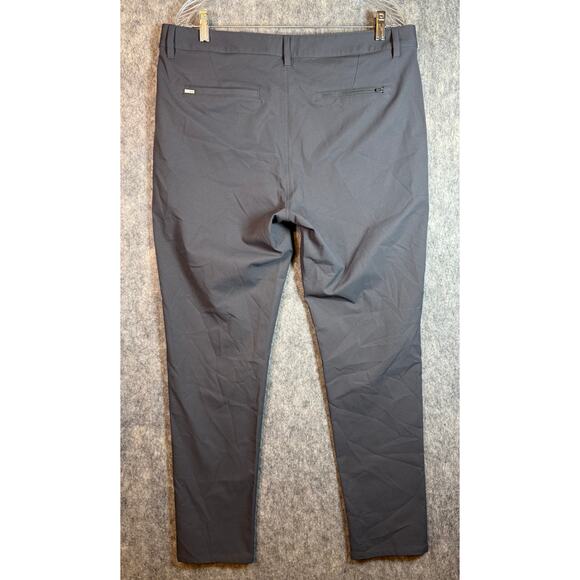 Vuori Mens Charcoal Gray Meta Athletic Slim Fit Pants - 36x30 (Size 34 Tag) - Picture 4 of 10